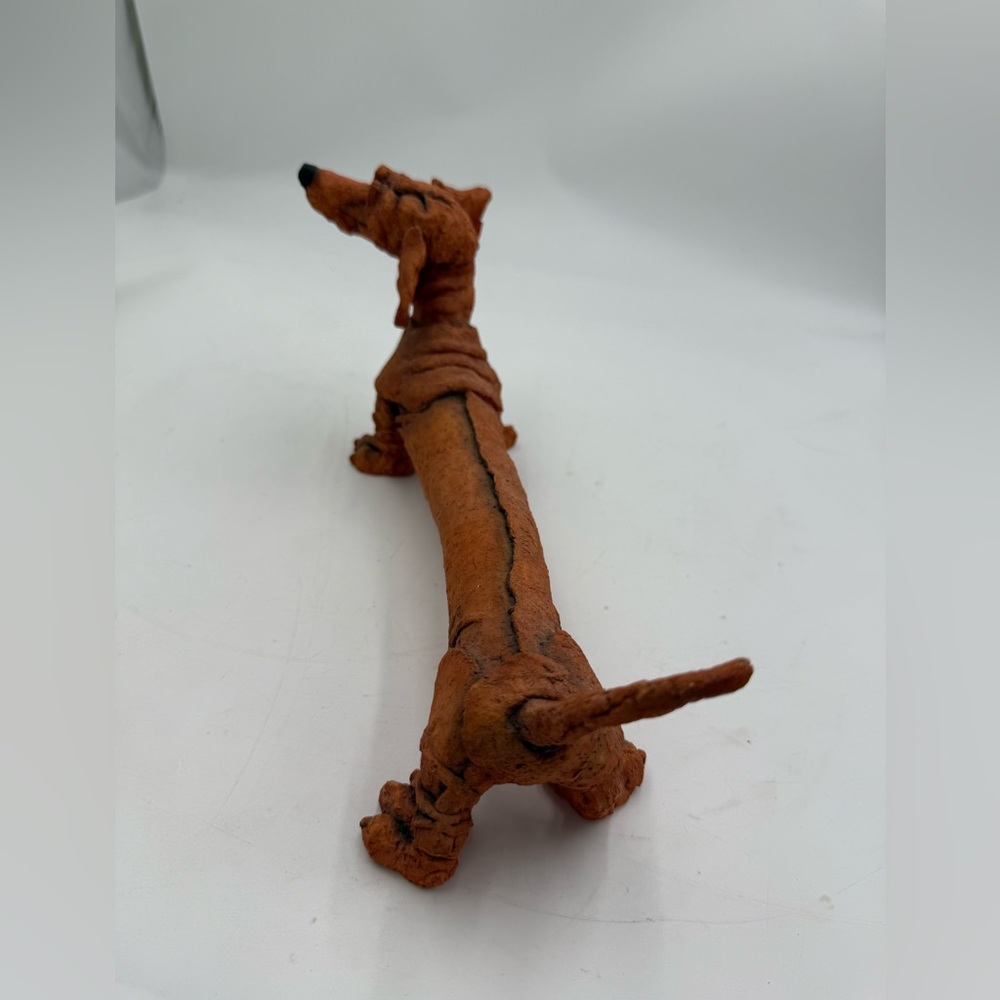 A Breed Apart Dachshund Dog Figurine Red Iggy Name Tag 2001 Country Artists Vtg. - Picture 8 of 10